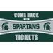 Michigan State Spartans 28" x 16" Come Back With Tickets Door Mat