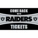 Las Vegas Raiders 28" x 16" Come Back With Tickets Door Mat