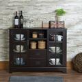 ExpressThrough Console Table Storage Cabinet for Living Room Kitchen Wood in Brown | 31.76 H x 42.16 W x 12.16 D in | Wayfair YH26-97328