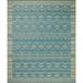 Blue/Yellow 90 x 30 x 0.25 in Indoor/Outdoor Area Rug - Justina Blakeney x Loloi Southwestern Machine Woven Indoor/Outdoor Area Rug in Blue/White | Wayfair