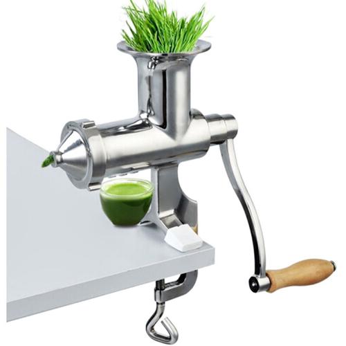 Manuelle Entsafter Weizengras Saftpresse Squeezer Obst Gemüse Entsafter 304 Edelstahl für