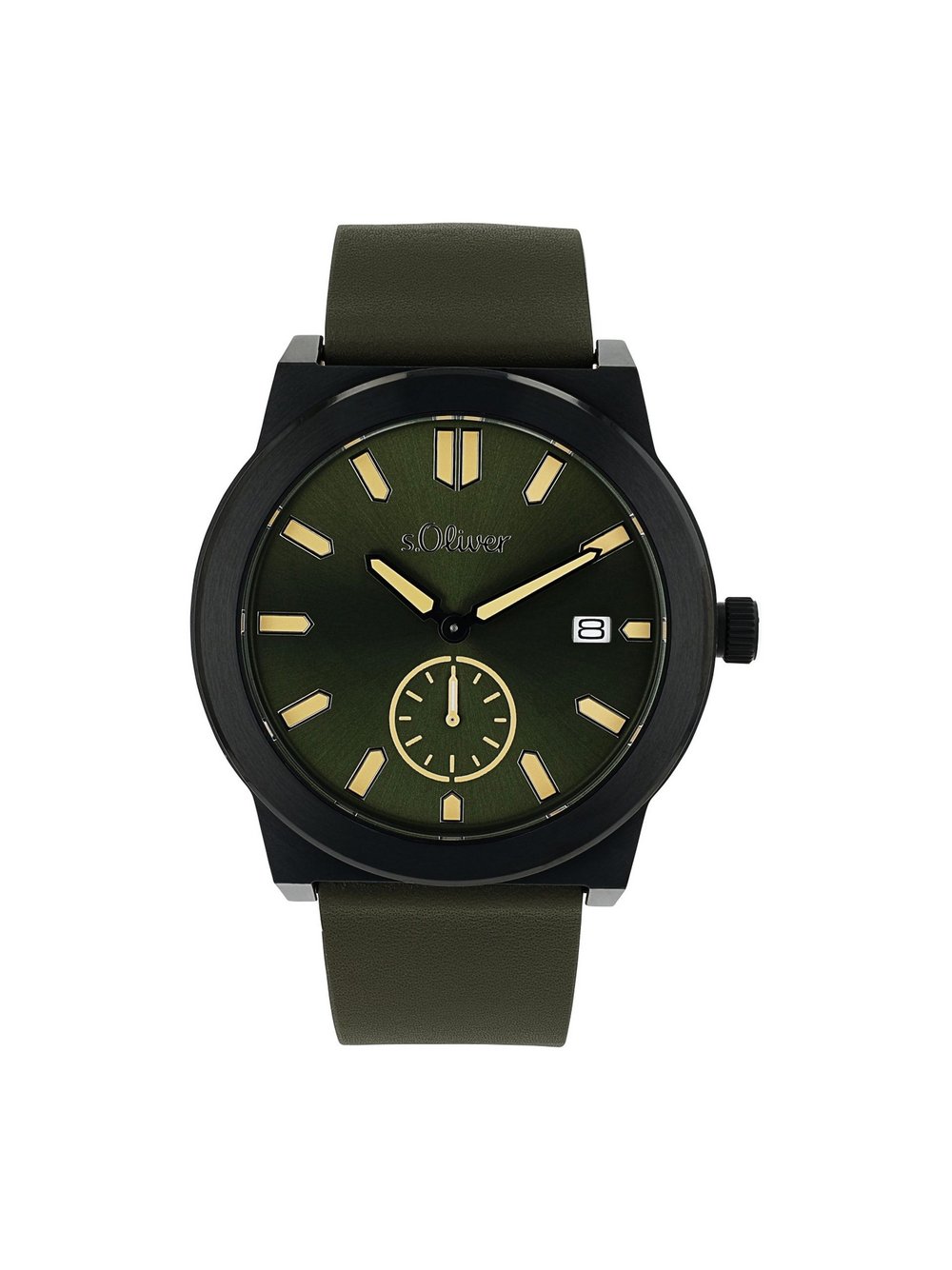s.Oliver Quarzuhr Herren schwarz, 26 Image