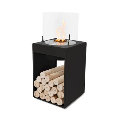 EcoSmart POP 8T [Design Ethanol Kamin]: Schwarz - ohne Schutzhülle