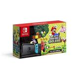 Nintendo Switch with Neon Blue and Neon Red Joy-Con + New Super Mario Bros. U Deluxe (Full Game Download) - Switch Console