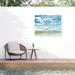 Red Barrel Studio® Emma Caroline 'Open Sky Study I' Outdoor Canvas Wood in White/Black | 35 H x 47 W x 1.5 D in | Wayfair