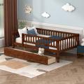 Harriet Bee Haoran Daybed, Wood in Brown | 28.3 H x 57 W x 79.5 D in | Wayfair 5400972937064CE29A58E5D3CCF192EB