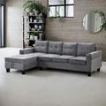 Latitude Run® Sectional Sofa Set For Living Room w/ L Shape Chaise Lounge | 33.5 H x 97.8 W x 59.8 D in | Wayfair 56BC8224302D478FAFBFFEFFDA27E73E