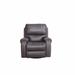 Latitude Run® Faux Leather Reclining Sofa Couch Single Chair Faux Leather in Gray | 40.94 H x 38.97 W x 37.79 D in | Wayfair