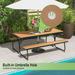 Costway 6FT Picnic Table Bench Set Outdoor HDPE Heavy-Duty Table for - See Details