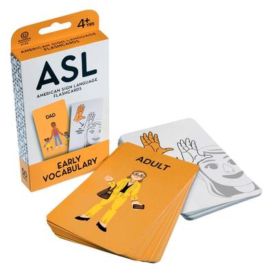 ASL Flashcards: Early Vocabulary - Mastard - 6.5x3.5x1 in.