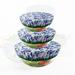 3 Pieces Bowl Covers Reusable in 3 Size Stretch Cloth Fabric Bowl Covers Elastic Food Storage Covers Cotton Bread Bowl Covers