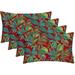 RSH DÃ©cor Indoor Outdoor Set of 4 Pillows 26 x 16 Crestwood Multi Leaves