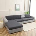 DONGPAI Stretch Couch Cushion Cover Waterproof Extra Large Sofa Cushion Cover Sofa Seat Slipcover Furniture Protector for Living room 1 Piece Gray