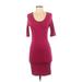 Topshop Casual Dress - Bodycon: Pink Dresses - Women's Size 8