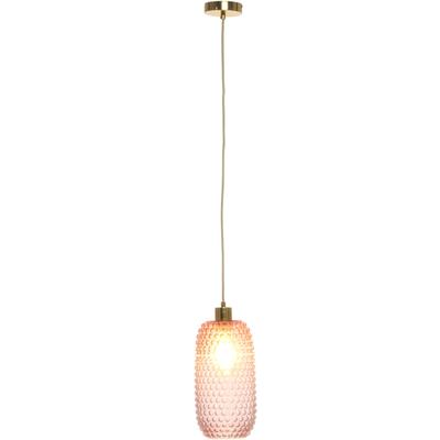 KAYOOM Hängeleuchte "Irina", rosa, Ø 15cm H: 34cm, Lampen, handgefertigt, modern Image
