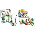 LEGO 71409 Super Mario Maxi-Spikes Wolken-Challenge – Erweiterungsset & 71403 Super Mario Abenteuer mit Peach – Starterset, baubares Spielzeug mit interaktiver Prinzessinnen Figur