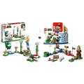 LEGO 71409 Super Mario Maxi-Spikes Wolken-Challenge – Erweiterungsset & 71360 Super Mario Abenteuer mit Mario – Starterset, interaktive Figur und BAU-Spielzeug