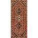 Tribal Shiraz Persian Vintage Runner Rug Handmade Wool Carpet - 3'5"x 9'7"