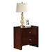 Nature Style The Nightstand in Brown Cherry Finish with Two Drawers That Offer Much Convenience
