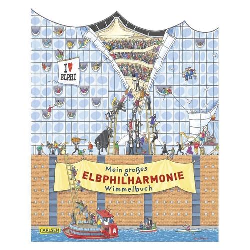 Mein Großes Elbphilharmonie-Wimmelbuch - Achim Ahlgrimm, Pappband