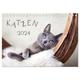 Katzen 2024 (Tischkalender 2024 Din A5 Quer), Calvendo Monatskalender