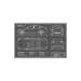 Williston Forge Tesla Model 3 (Long Range RWD) BluePrint On Acrylic Glass Plastic/Acrylic | 16 H x 24 W x 0.25 D in | Wayfair