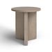 Joss & Main Ciaran Pedestal End Table Wood in Gray/Brown | 22 H x 20 W x 20 D in | Wayfair A98749AB6C3F44D5BC28BA57627F621A