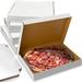 Prep & Savour Damielle 10" x 10" x 1.5" White Clay Coated Pizza Box Cardboard in Brown/White | Wayfair 8D29B63D79624EC8A47FCBA425459D6B