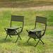 Arlmont & Co. Naseeba Fabric Camping Folding Chair Set of 2 Fabric in Green | 30.5 H x 19.3 W x 15.35 D in | Wayfair