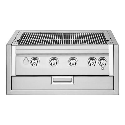 Crown Verity IBI30NG-GO-FLT Infinite Series 30" Natural Gas Built-In Grill with Light Package - 64,500 BTU