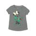 Disney Short Sleeve T-Shirt: Gray Marled Tops - Size 9-12 Month