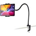 woleyi Gooseneck Arm Tablet Holder, Flexible Long Arm Tablet Mount Stand, Adjustable Bed Desk Phone Clamp for iPad Pro 9.7, 10.5, 12.9 Air Mini, iPhone, Samsung Galaxy Tabs, Switch More 4-13 inch - Brand New