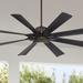 60" Possini Euro Defender Oil Rubbed Bronze Ceiling Fan with Remote