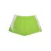 Under Armour Athletic Shorts: Green Color Block Activewear - Women's Size Medium