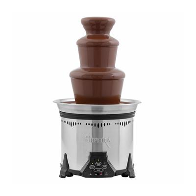 Sephra 17311 19" Elite Chocolate Fountain w/ Control Panel, Heat Settings & Removable Bowl, Stainless Steel