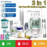 BeneCheck Blood Glucose Uric Acid and Total Cholesterol Monitoring System 3in1 Blood Glucose&Uric