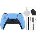 Sony Play Station Dual Sense Wireless Controller Starlight Blue With Electric Cleaning Kit BOLT AXTION Bundle Like New