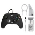 PowerA - Enhanced Wired Controller for Xbox Series X|S - Black With Cleaning Electric kit Bolt Axtion Bundle Used