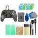 PowerA - Enhanced Wired Controller for Nintendo Switch - Hylian Shield With Cleaning Manual Kit Bolt Axtion Bundle Used