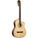 Ortega Guitars 6 String Family Series Pro Solid Top Thinline Acoustic-Electric Nylon Classical Guitar w/Bag Right Full (RCE145NT)