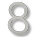 Sure-Loc HNF6-8 6"" Tall Brushed Aluminum Floating House Number 8