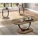 Vimm Industrial Oak Steel 3-Piece Coffee Table Set by Furniture of America