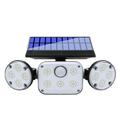 Jikolililili Solar Outdoor Lights 3 Heads Motion Sensor Lights with Motion Sensor IP65 Waterproof LED Solar Flood Lights Outdoor Wall Lights 360Â°Wide Angle Security Lights Solar Powered with 3 Modes