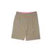 Isaac Mizrahi for Target Shorts: Brown Print Mid-Length Bottoms - Women's Size 10 - Stonewash