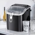 Antarctic Star Countertop Ice Maker Portable Ice Machine, Basket Handle, Self-Cleaning Ice Makers, 26Lbs/24H, 9 Ice Cubes Ready In 6 Mins, S/L Ice | Wayfair