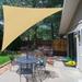 Shade&Beyond 5 x8 x9.4 Customize Sun Shade Sail Sand UV Block 185 GSM Commercial Triangle Outdoor Covering for Backyard Pergola Pool (Customized Available) AT-10T