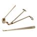 Candle Accessory Set Candle Wick Trimmer Dipper Candle Snuffer 3 Packs Candle Care Tools Set - Gold