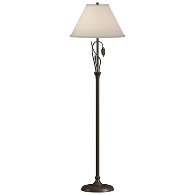 Hubbardton Forge Forged Leaves and Vase Floor Lamp