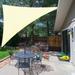 Shade&Beyond 17 x21 x27 Customize Sun Shade Sail Cream UV Block 185 GSM Commercial Triangle Outdoor Covering for Backyard Pergola Pool (Customized Available) AT-10T