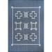 nuLOOM Hillary Geometric Tribal Indoor/Outdoor Area Rug 6 7 x 9 Navy